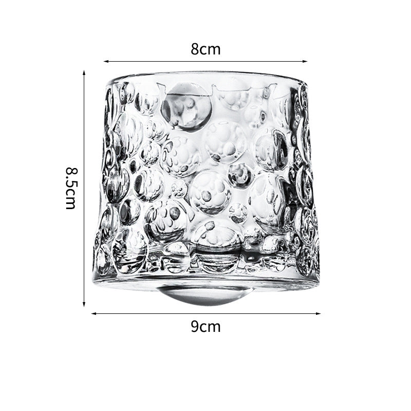 Hand drawn rotating glass cups multiple multi-purpose whiskey glasses rotating glass cups