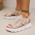 Fish mouth sandals for women breathable beach sandals