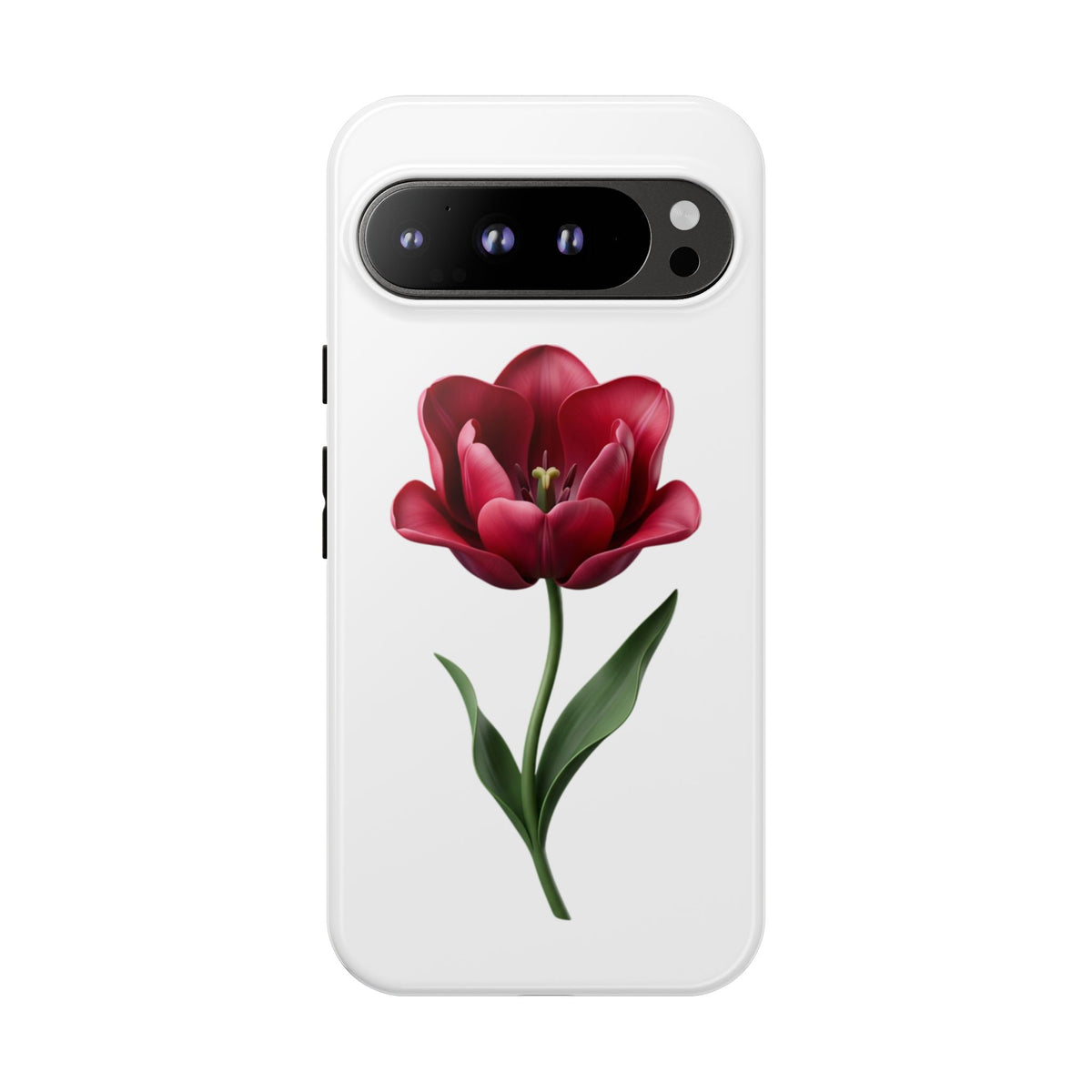 Tulip Floral Tough Phone Case – Protective Blossom iPhone Cover