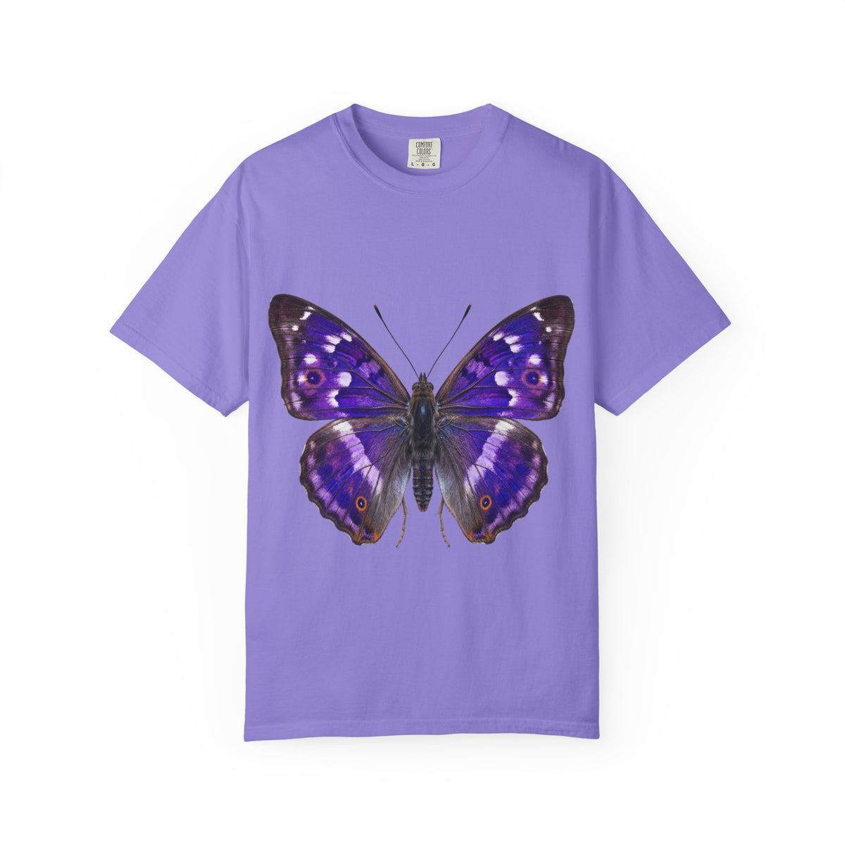 Purple Butterfly T-Shirt — Vibrant Vintage Moth Graphic Tee