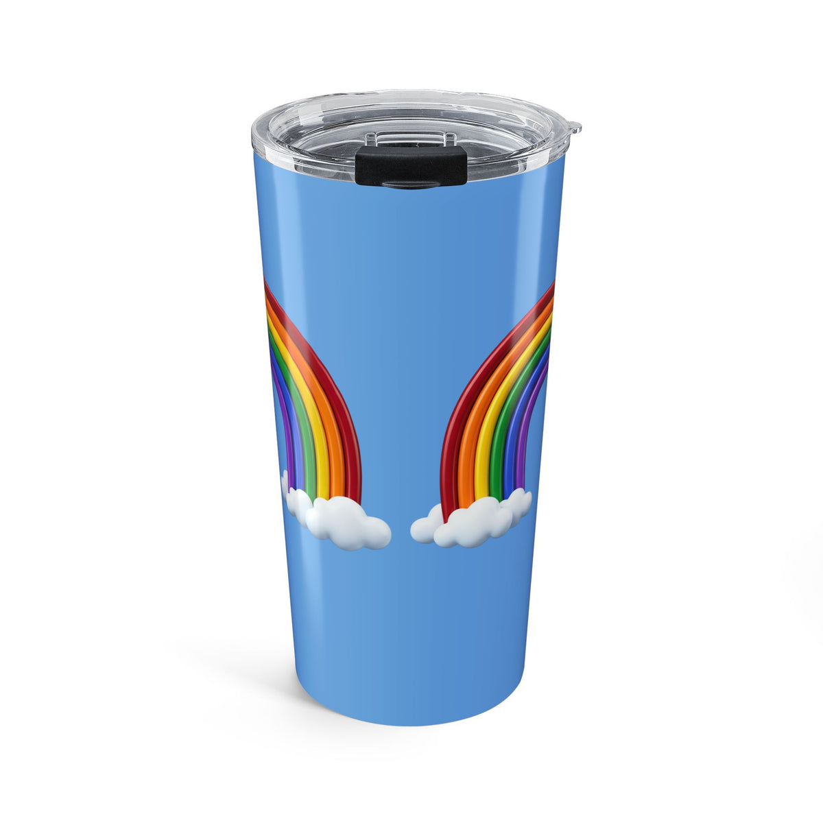 20oz Rainbow Tumbler – Double Rainbow Clouds Travel Cup