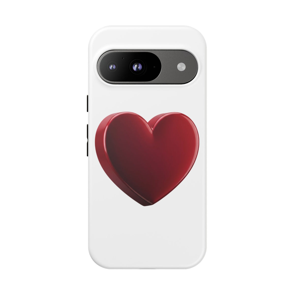 Heart Tough Phone Case - Red 3D Heart Protective Phone Case
