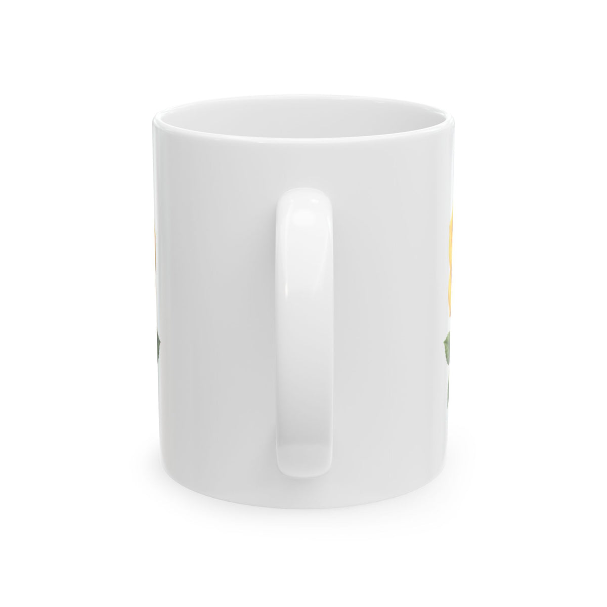 Yellow Rose Ceramic Mug - Floral Coffee Tea Cup (11oz & 15oz)