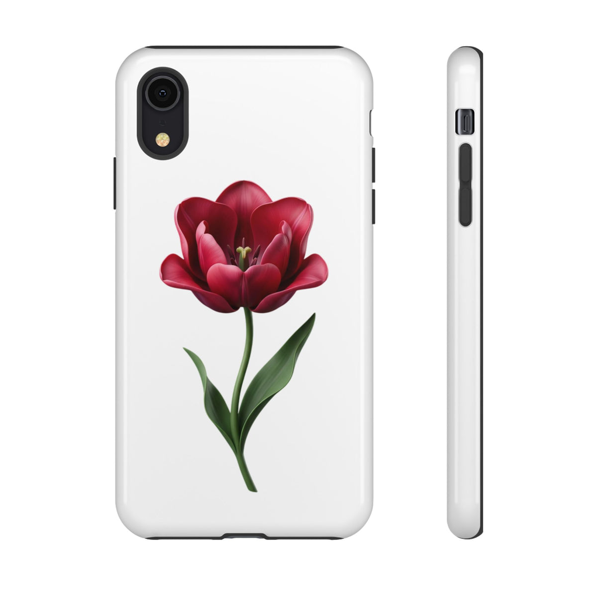 Tulip Floral Tough Phone Case – Protective Blossom iPhone Cover