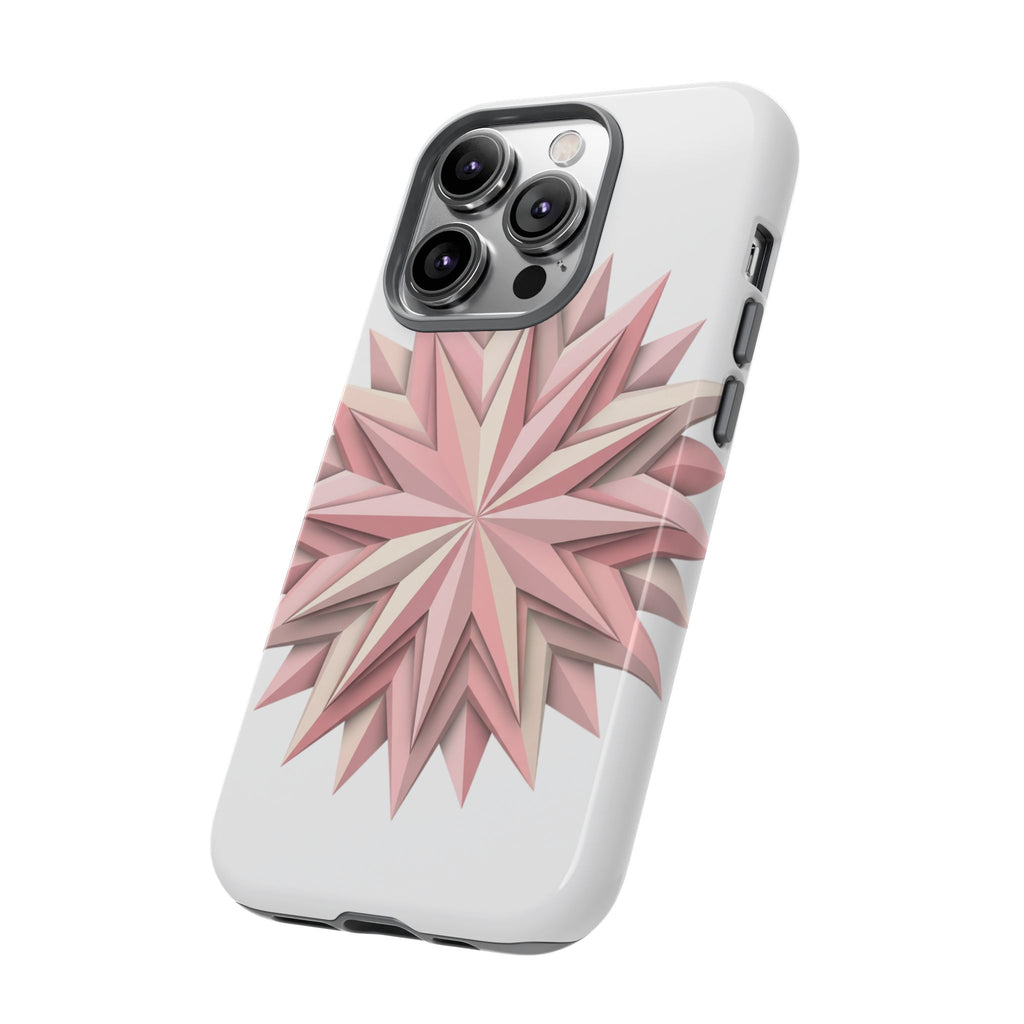 Pink Geometric Star Phone Case — Tough Protective iPhone Cover