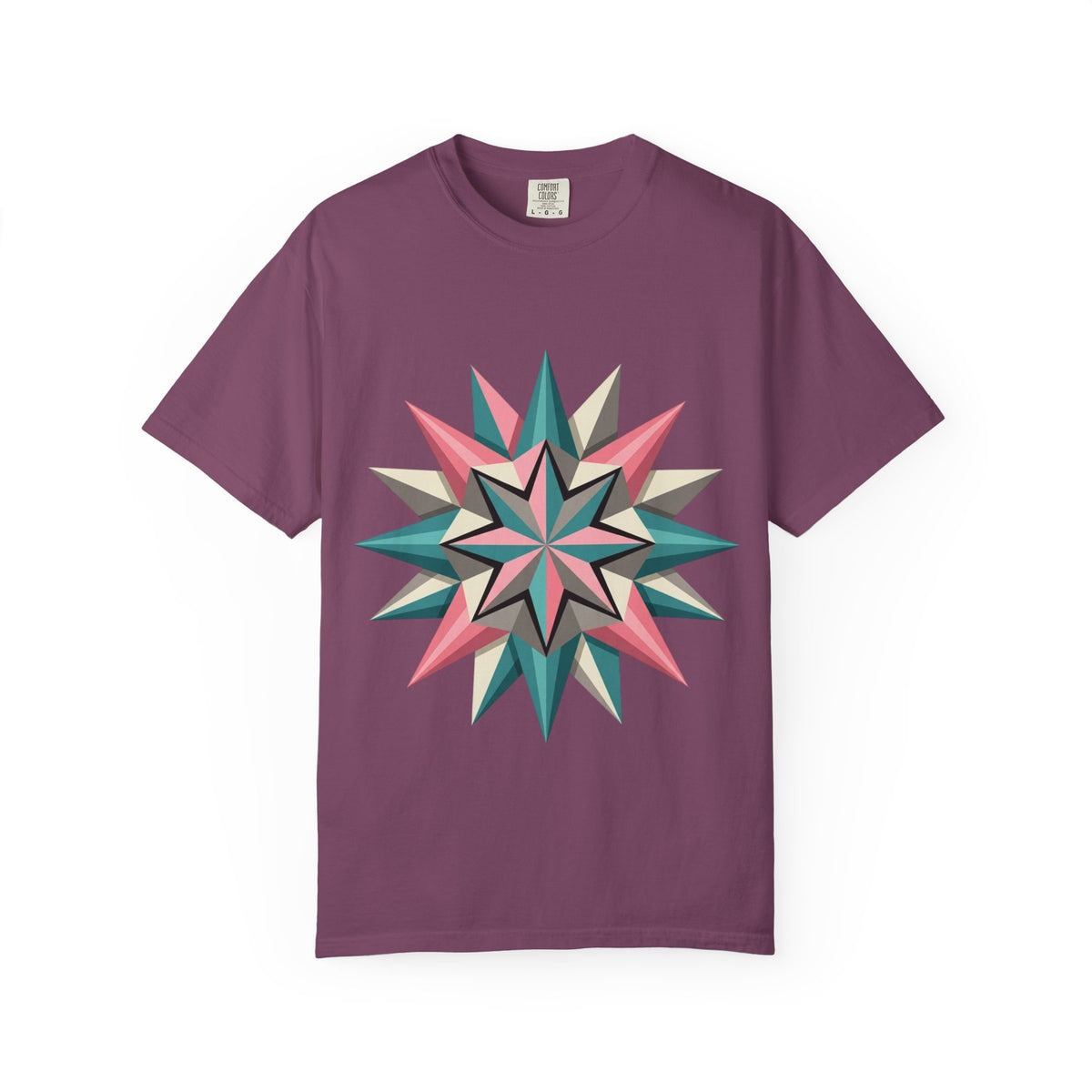 Geometric Starburst Graphic T-Shirt