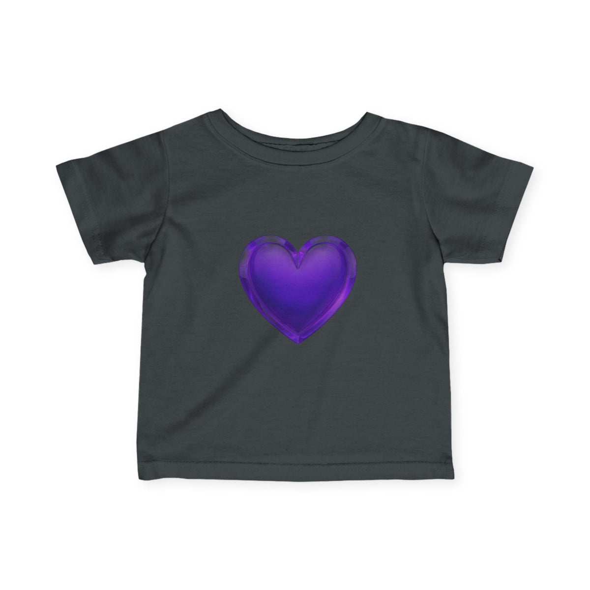 Infant Tee — Shiny Purple Heart Baby T-Shirt