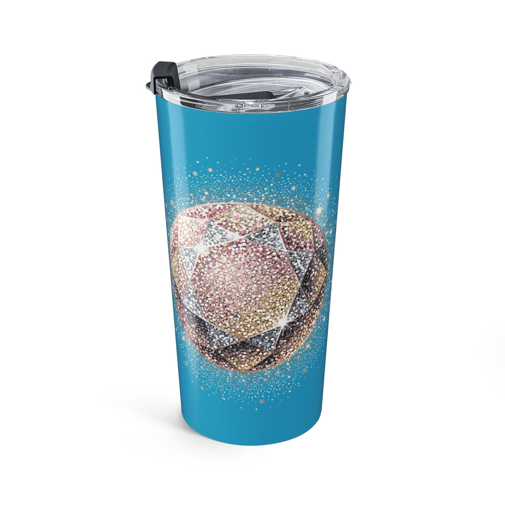 Glittery Turquoise Tumbler 20oz