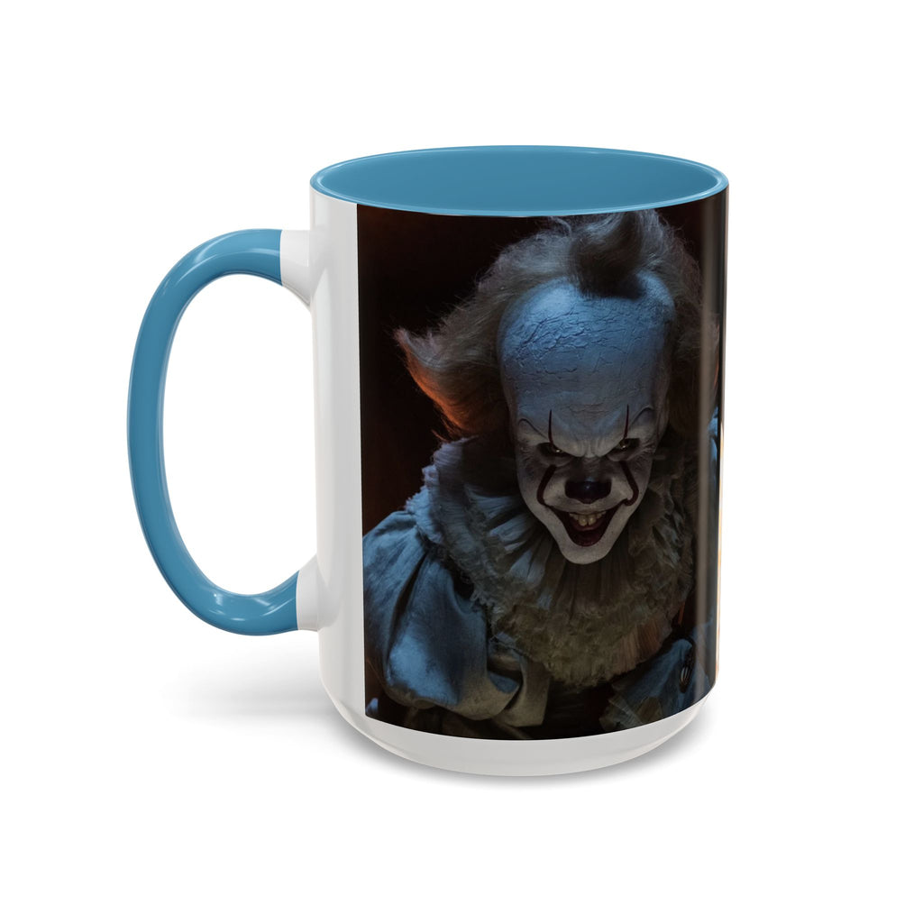 Creepy Pennywise Horror Coffee Mug — Scary Clown Accent Mug (11/15oz)