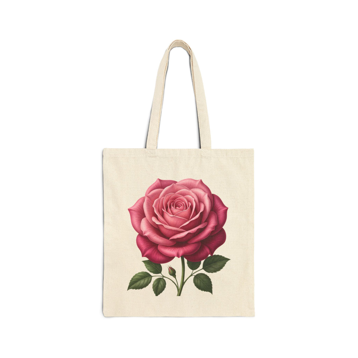 Rose Vintage Canvas Tote Bag