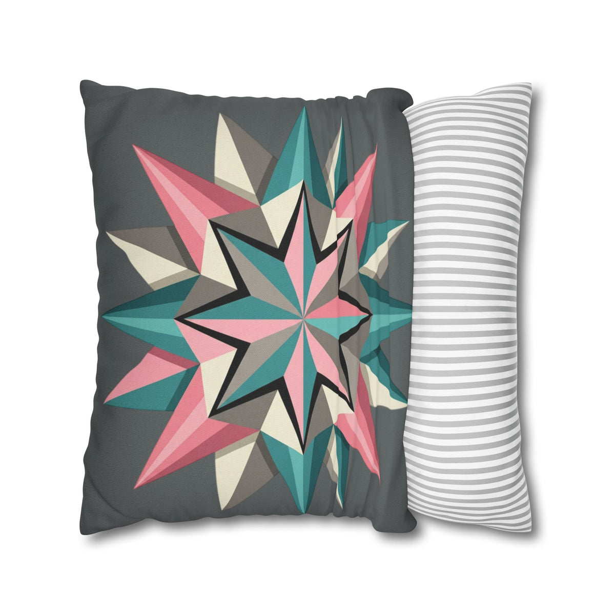 Geometric Starburst Decorative Pillowcase