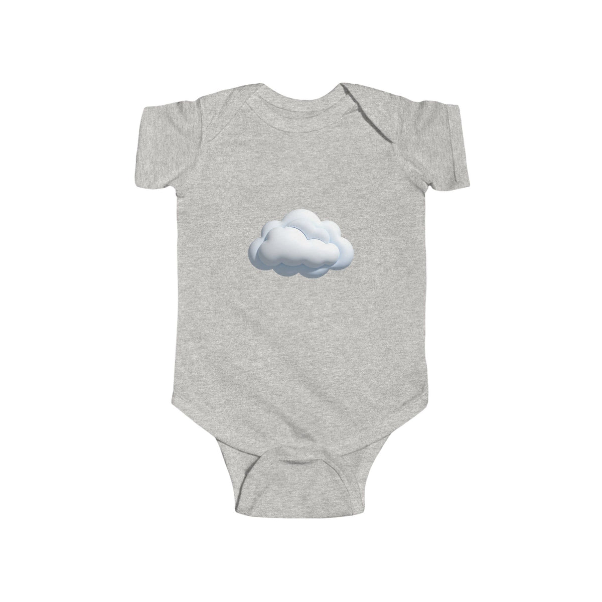 Baby Onesie with Cute Cloud Graphic — Infant Bodysuit, Neutral Newborn Gift