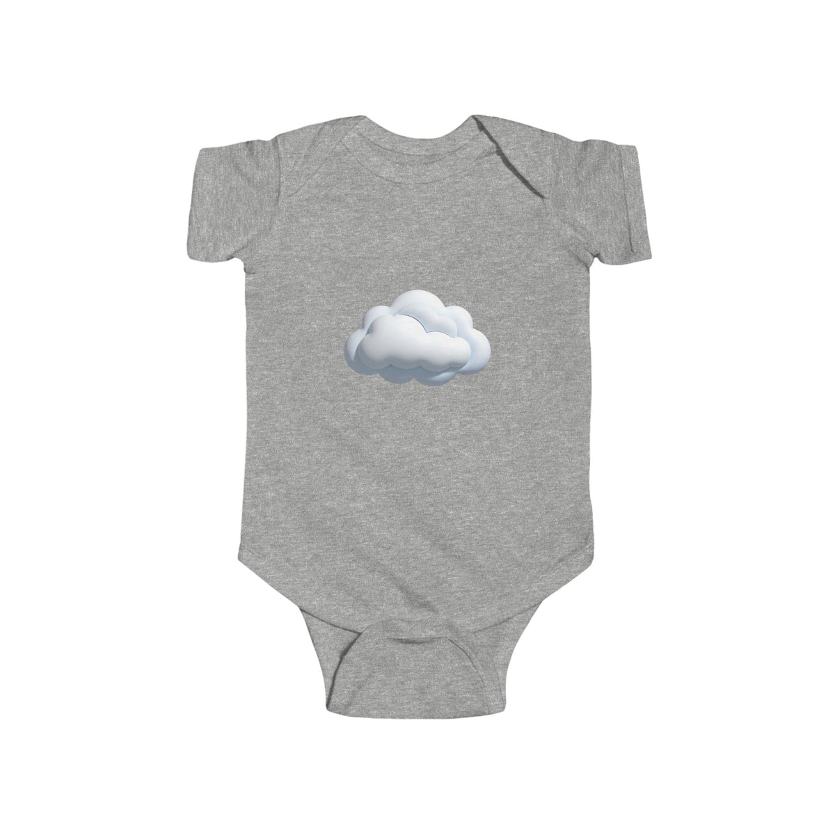Baby Onesie with Cute Cloud Graphic — Infant Bodysuit, Neutral Newborn Gift