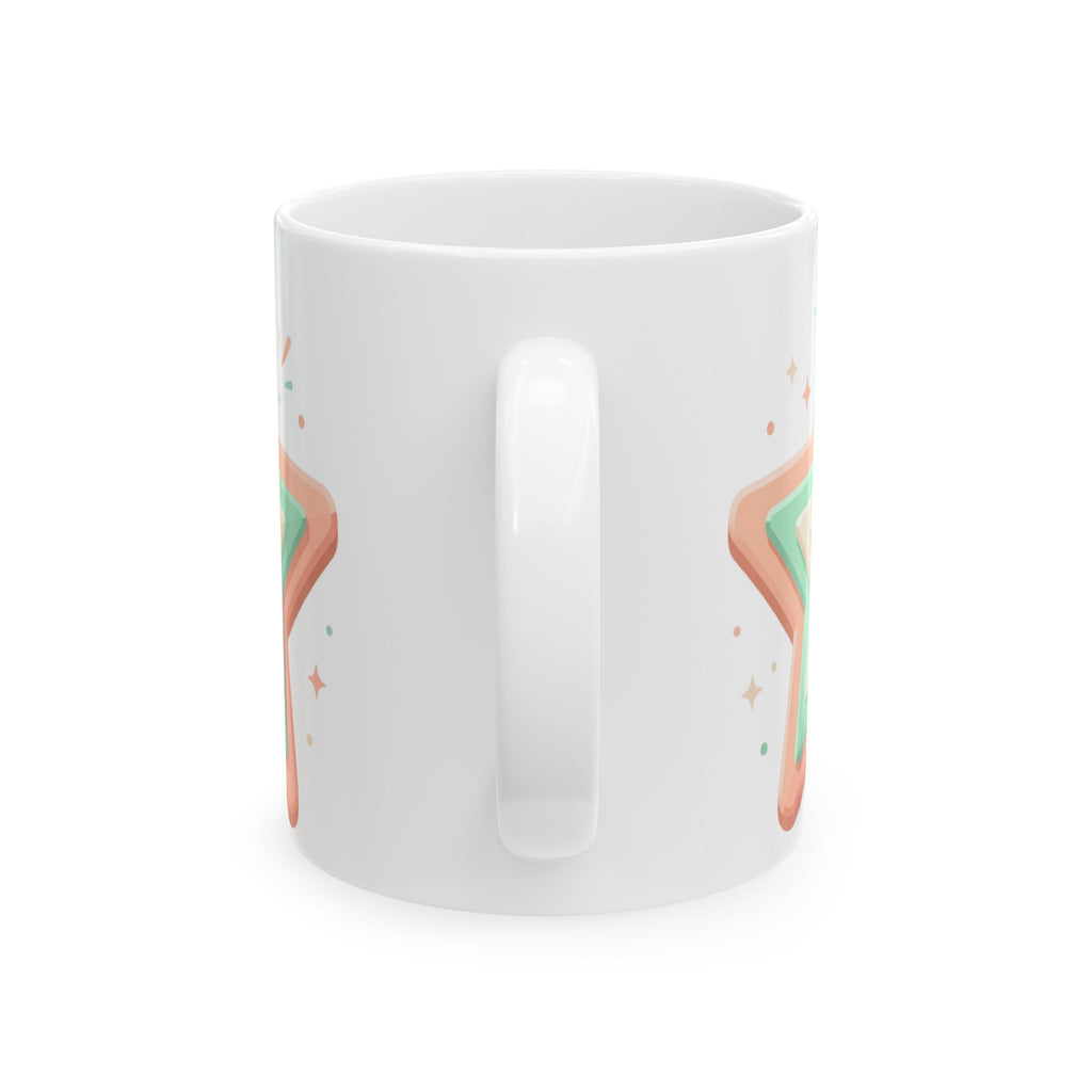 Star Design Ceramic Mug, (11oz, 15oz)