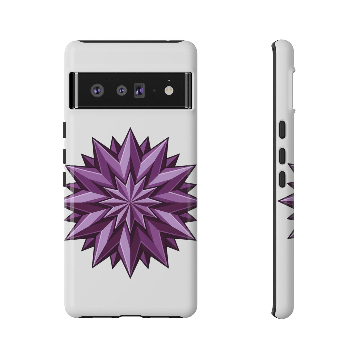 Purple Geometric Star Phone Case