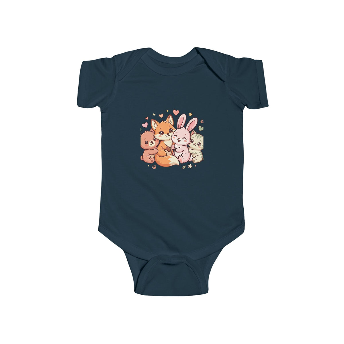 Cute Forest Friends Infant Bodysuit — Baby Animal Crew Onesie