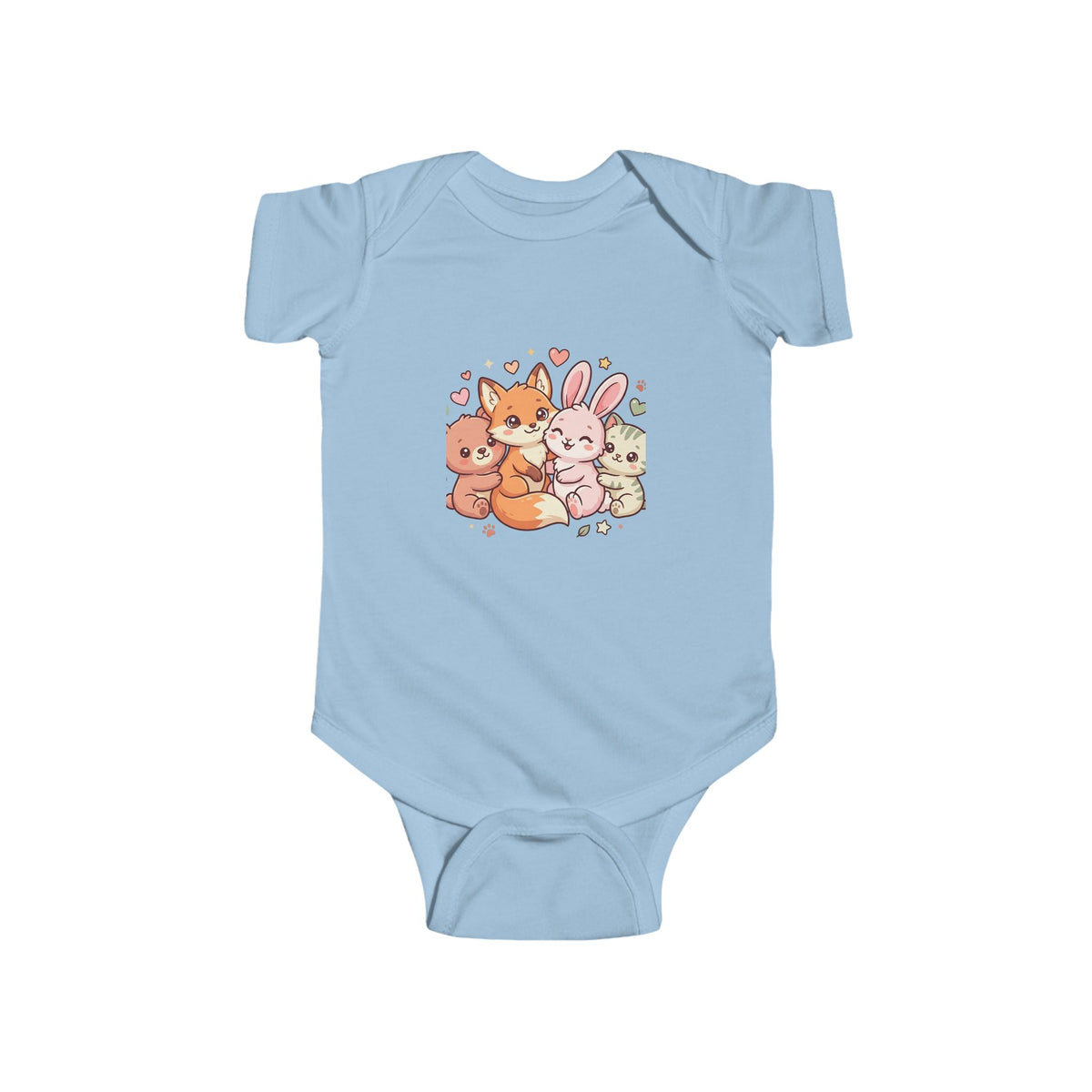 Cute Forest Friends Infant Bodysuit — Baby Animal Crew Onesie