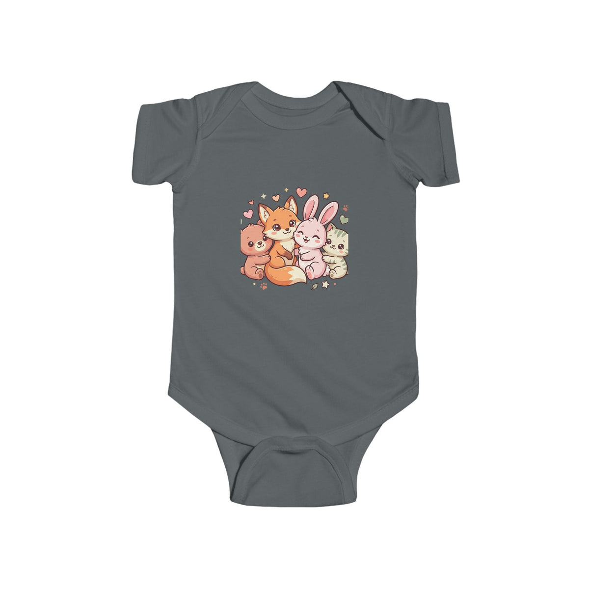 Cute Forest Friends Infant Bodysuit — Baby Animal Crew Onesie