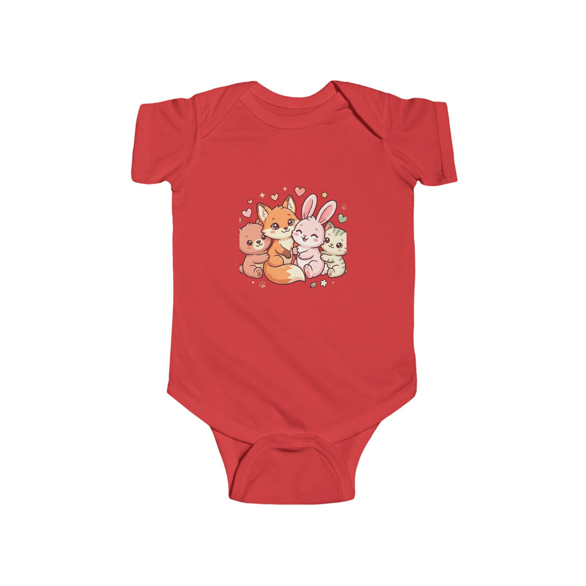 Cute Forest Friends Infant Bodysuit — Baby Animal Crew Onesie