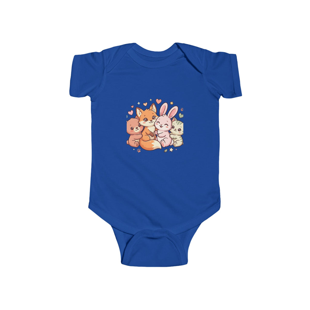 Cute Forest Friends Infant Bodysuit — Baby Animal Crew Onesie