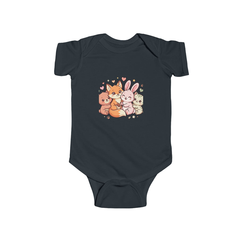 Cute Forest Friends Infant Bodysuit — Baby Animal Crew Onesie