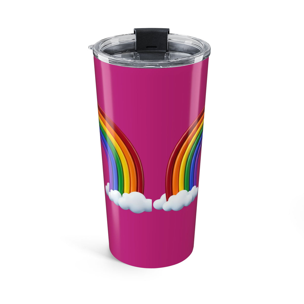 20oz Rainbow Tumbler - Pink Double Rainbow Travel Cup