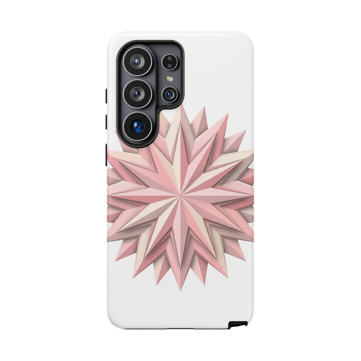 Pink Geometric Star Phone Case — Tough Protective iPhone Cover