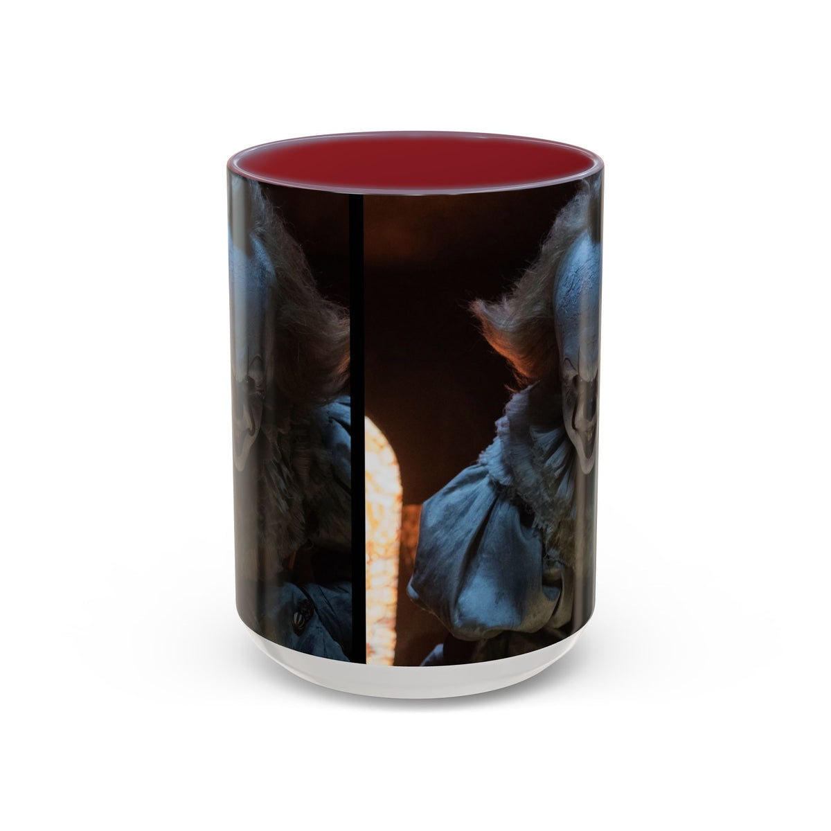 Creepy Pennywise Horror Coffee Mug — Scary Clown Accent Mug (11/15oz)