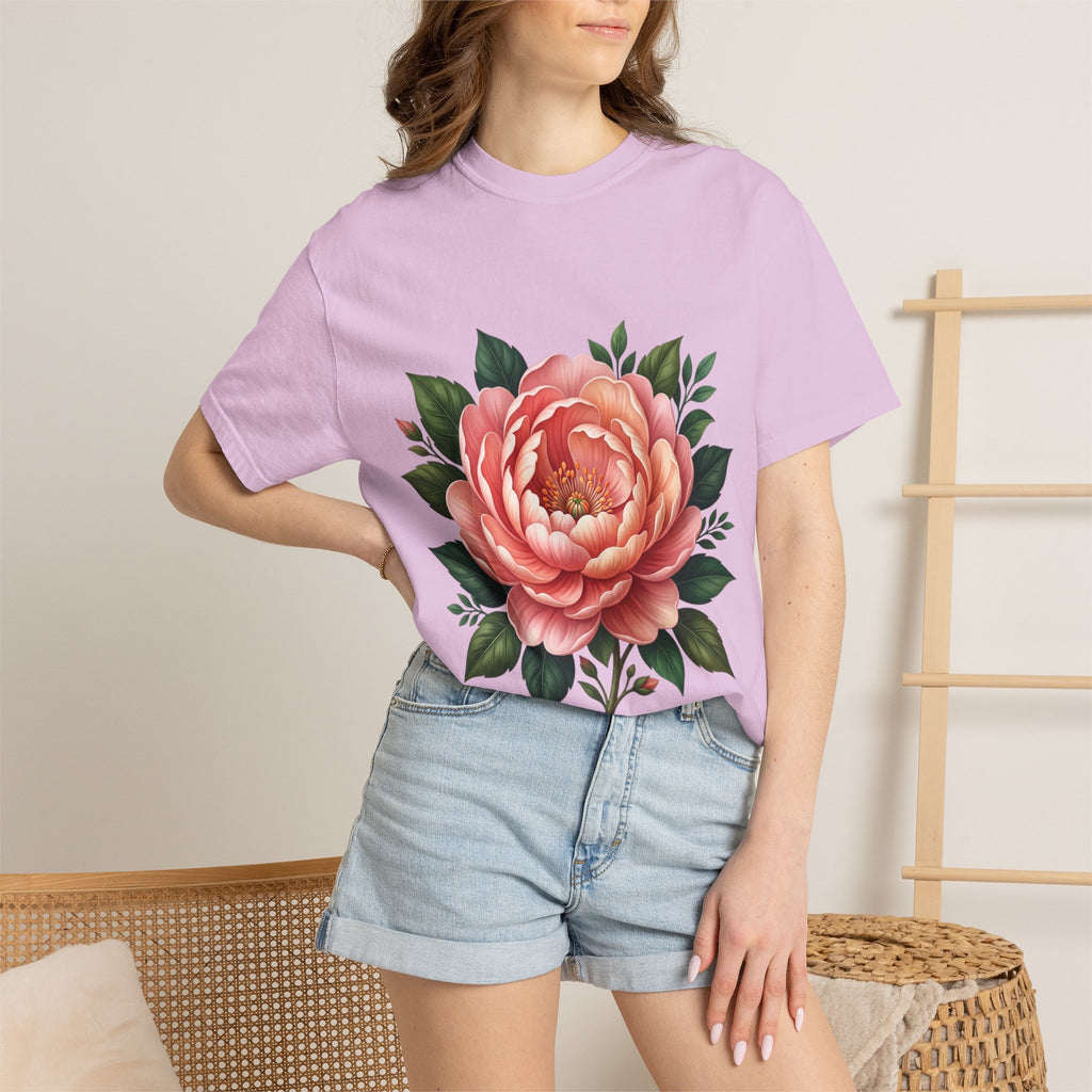 Peony Bloom T-Shirt — Vintage Floral Graphic Tee