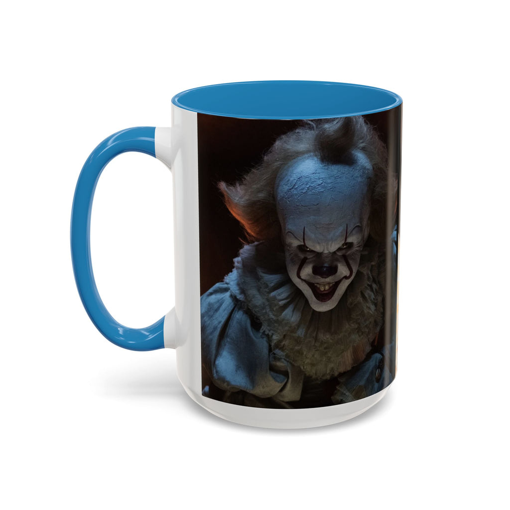 Creepy Pennywise Horror Coffee Mug — Scary Clown Accent Mug (11/15oz)