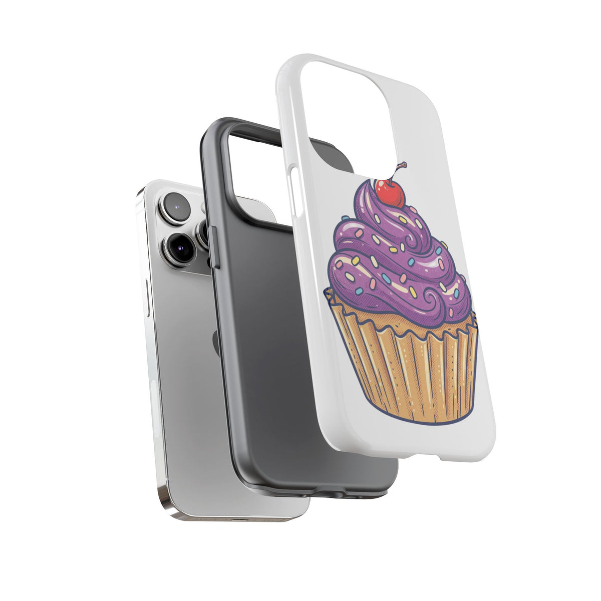 Purple Cupcake Tough Phone Cases