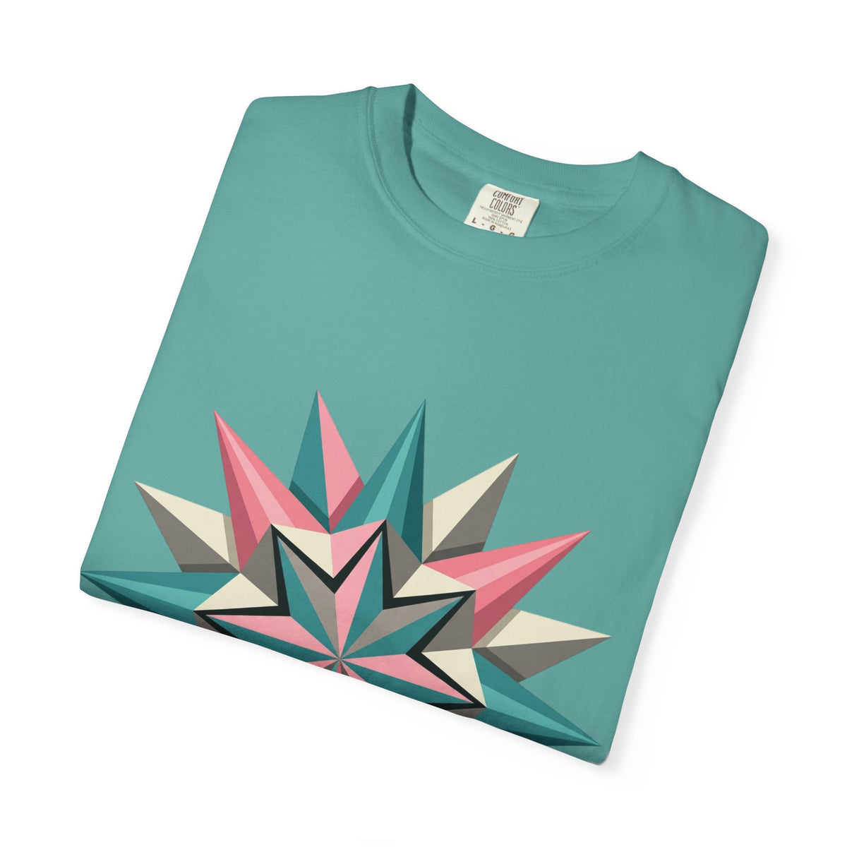 Geometric Starburst Graphic T-Shirt