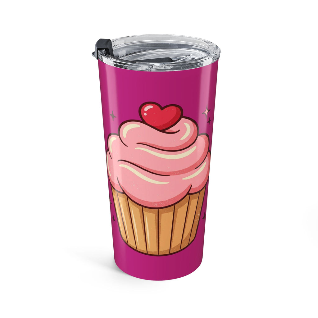 Pink Cupcake Tumbler 20oz- Magenta