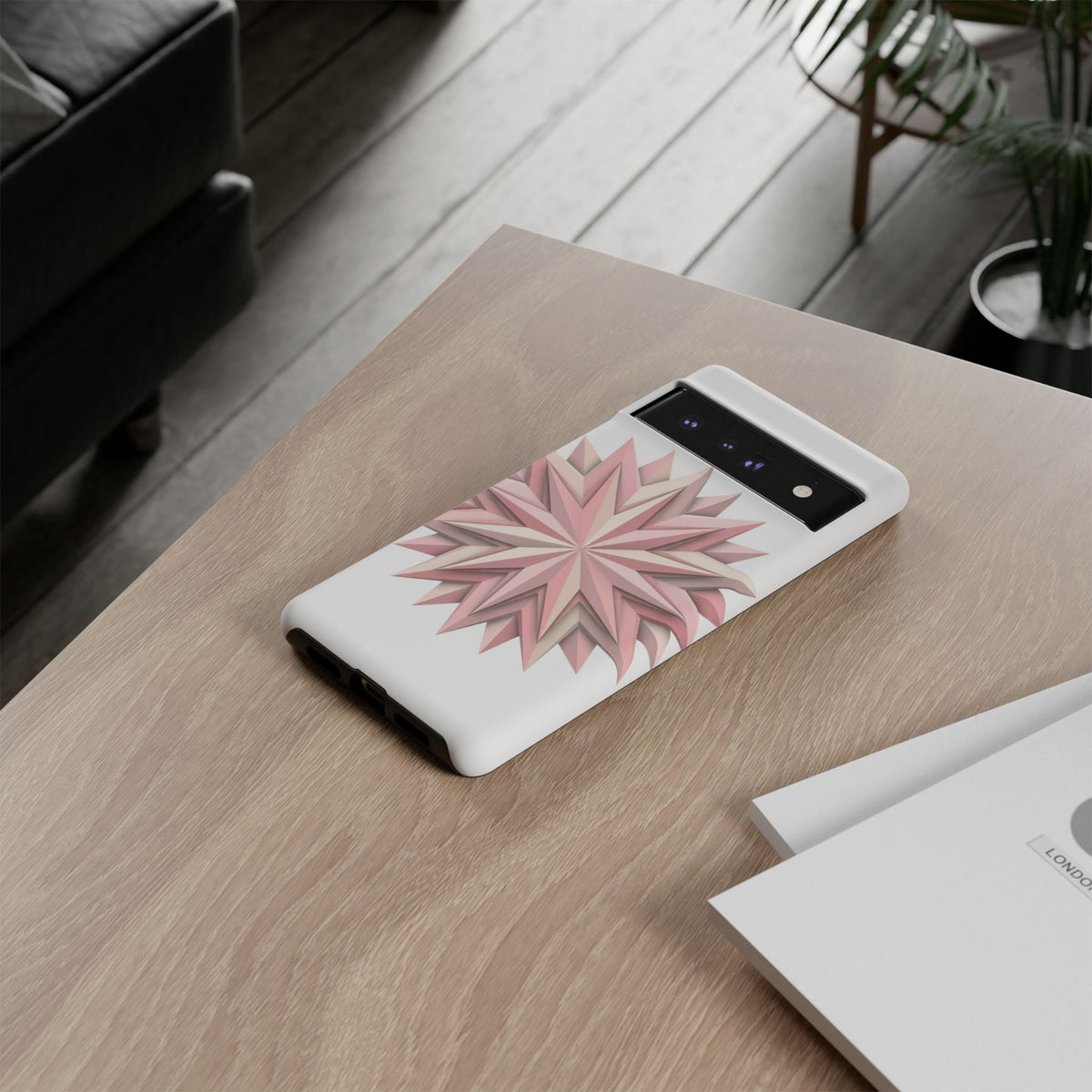 Pink Geometric Star Phone Case — Tough Protective iPhone Cover