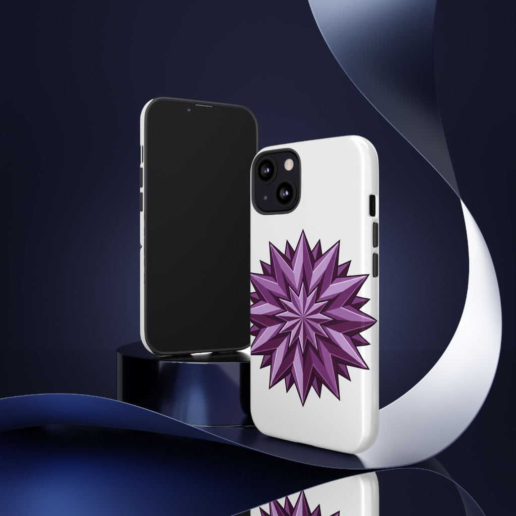 Purple Geometric Star Phone Case