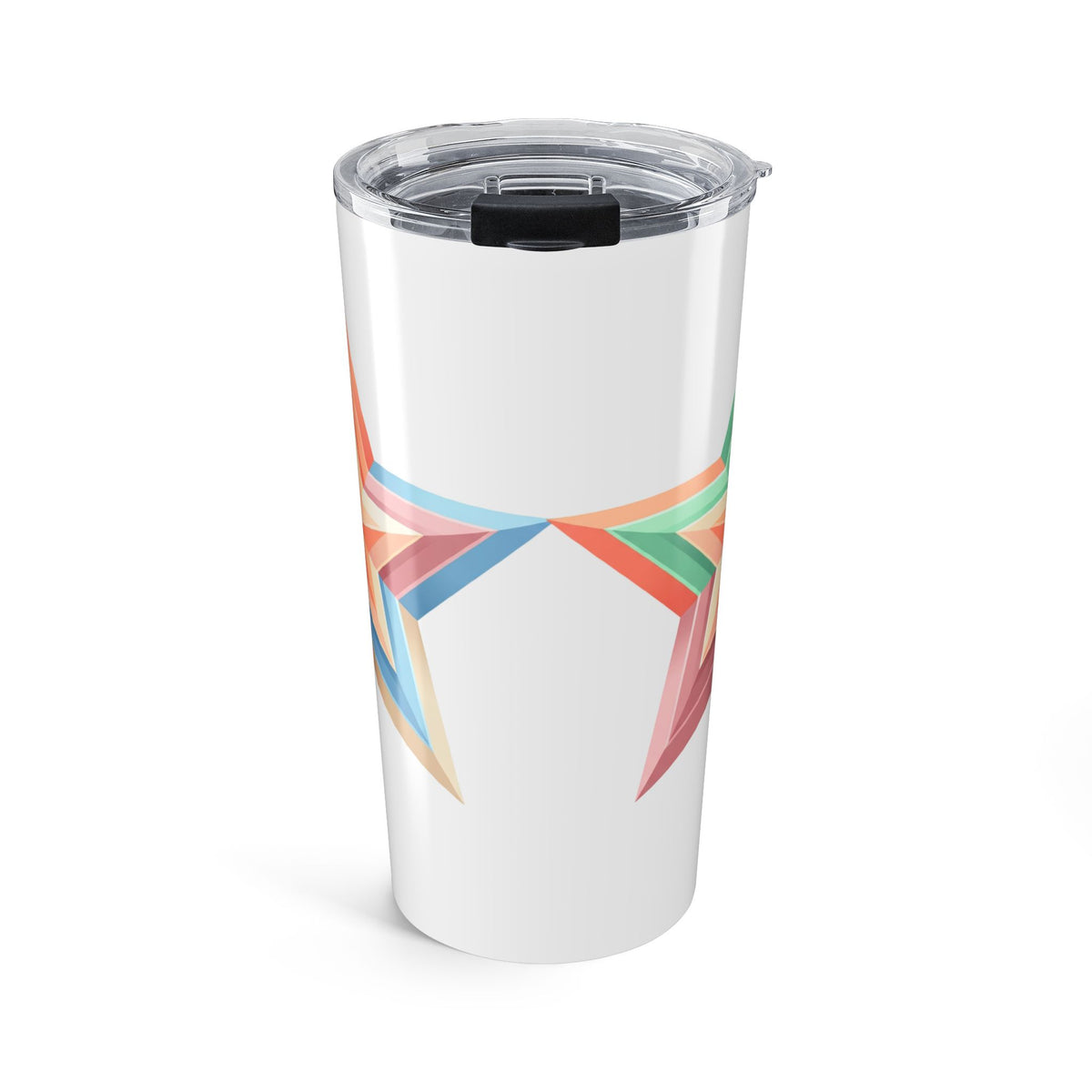 Star Design Tumbler 20oz White