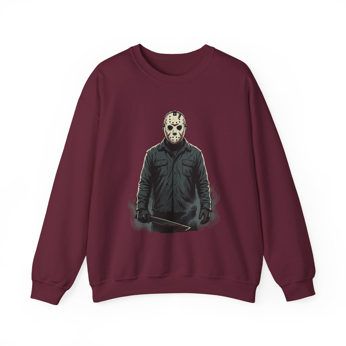 Jason Mask Sweatshirt - Horror Crewneck for Fans of Friday the 13th