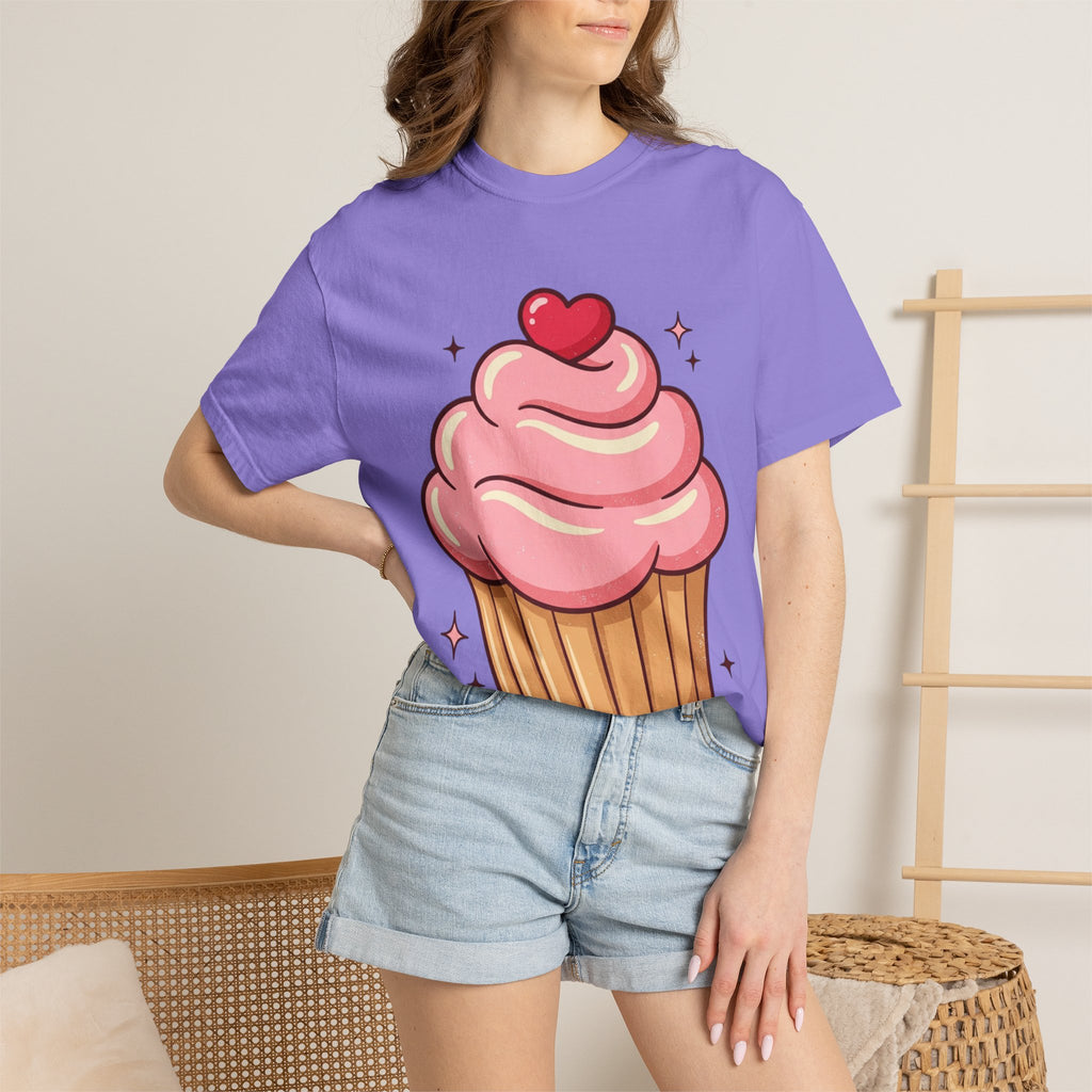 Pink Cupcake Unisex Garment-Dyed T-shirt