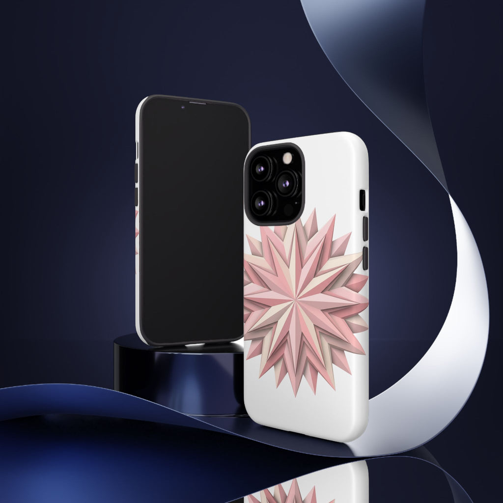 Pink Geometric Star Phone Case — Tough Protective iPhone Cover