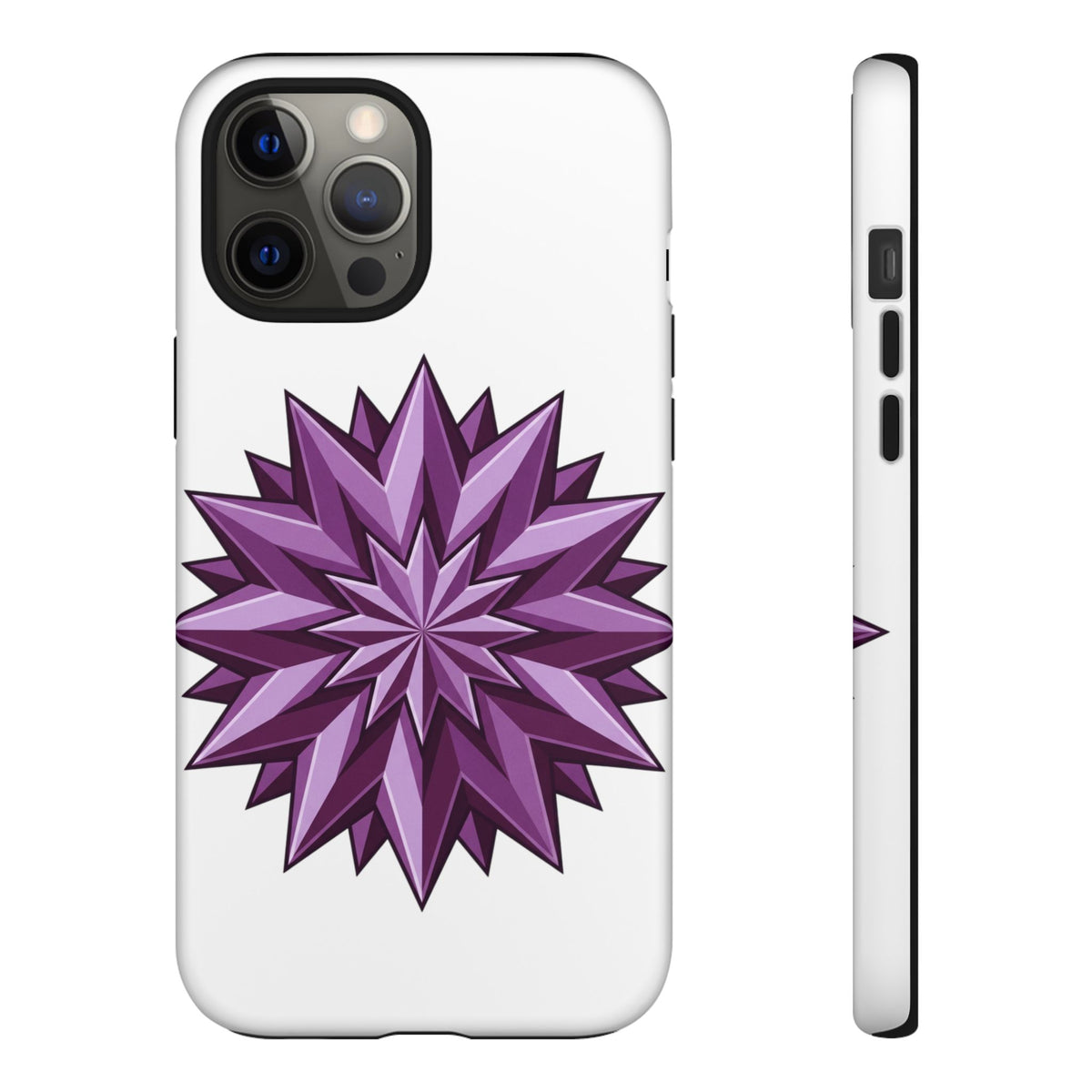 Purple Geometric Star Phone Case