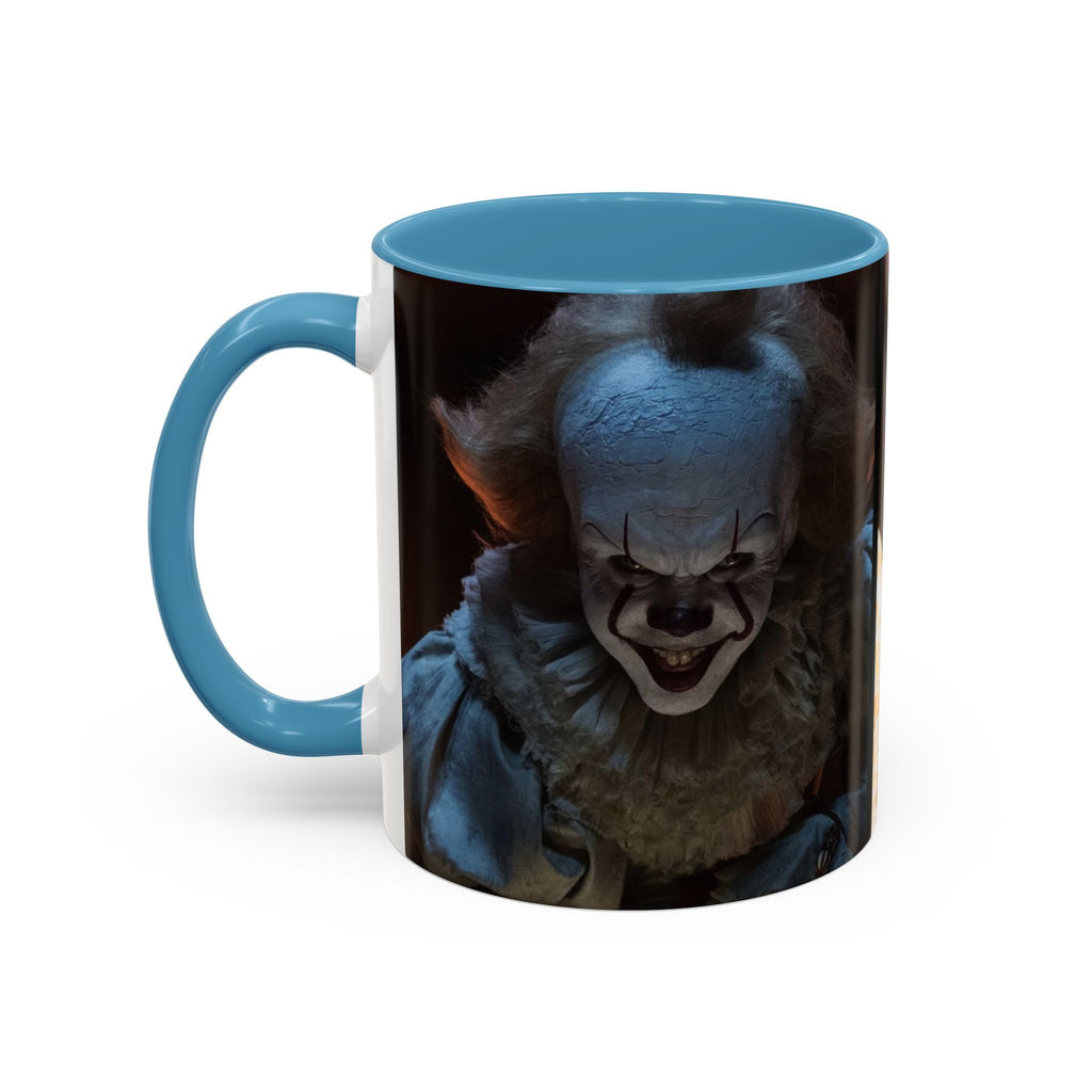 Creepy Pennywise Horror Coffee Mug — Scary Clown Accent Mug (11/15oz)
