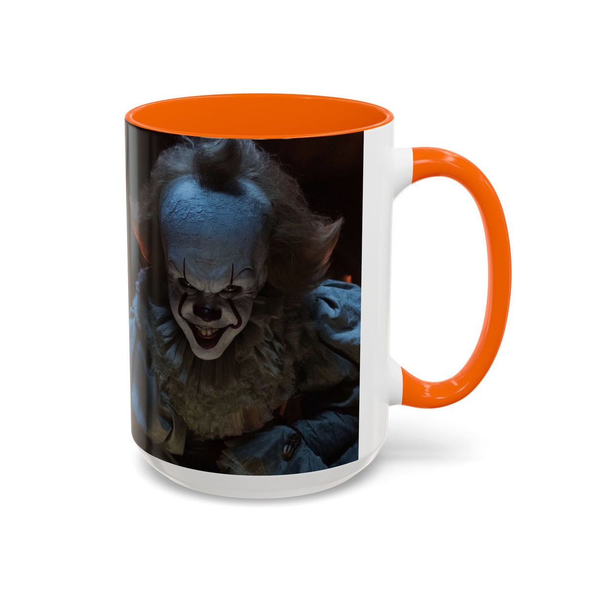 Creepy Pennywise Horror Coffee Mug — Scary Clown Accent Mug (11/15oz)