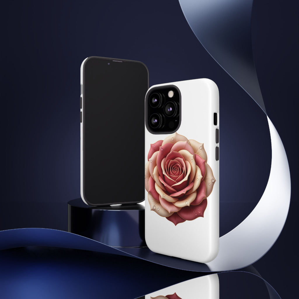 Rose Waterdrop Tough Phone Case — Protective Floral iPhone Cover