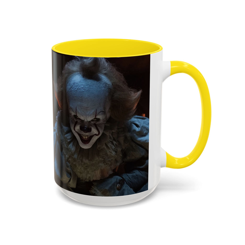 Creepy Pennywise Horror Coffee Mug — Scary Clown Accent Mug (11/15oz)