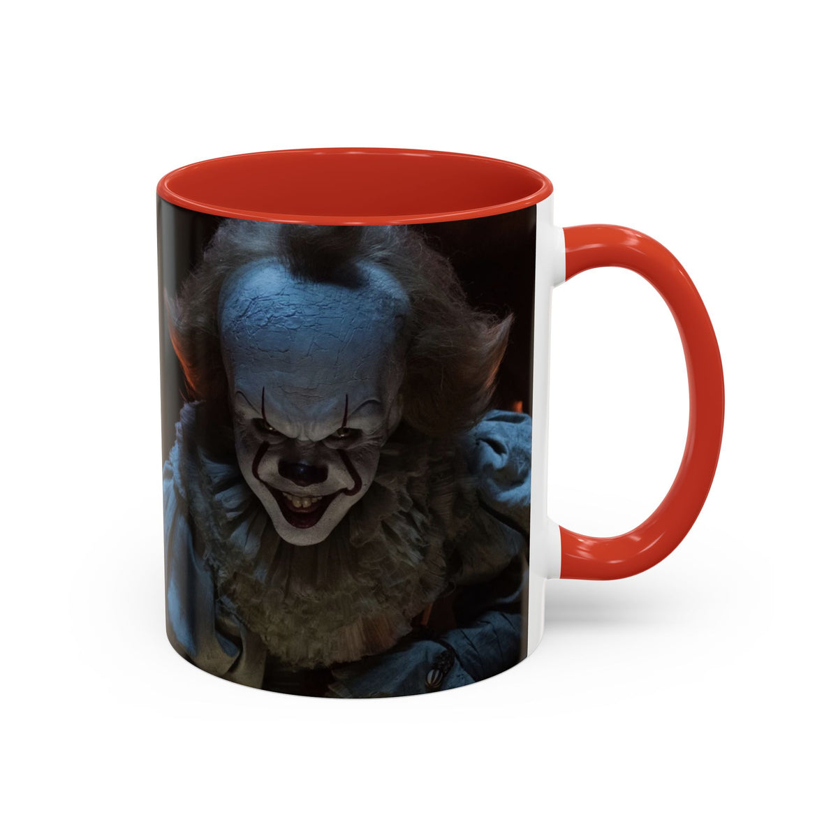 Creepy Pennywise Horror Coffee Mug — Scary Clown Accent Mug (11/15oz)