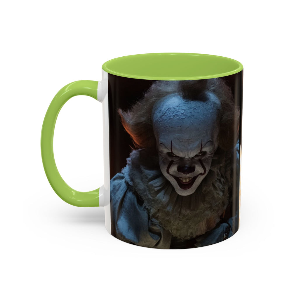 Creepy Pennywise Horror Coffee Mug — Scary Clown Accent Mug (11/15oz)