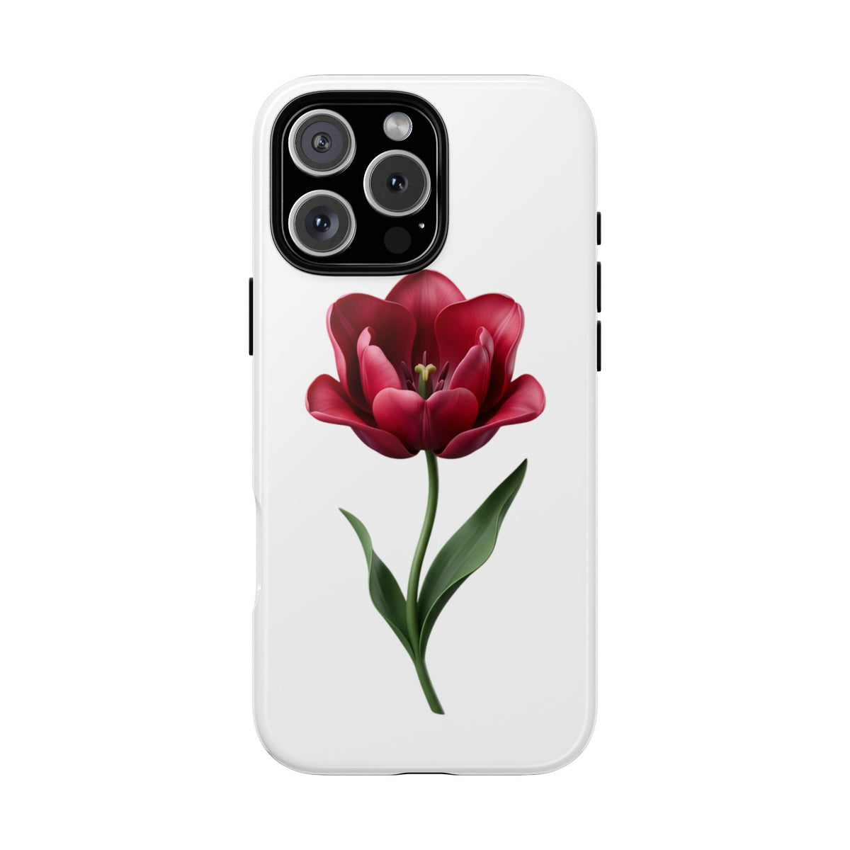 Tulip Floral Tough Phone Case – Protective Blossom iPhone Cover