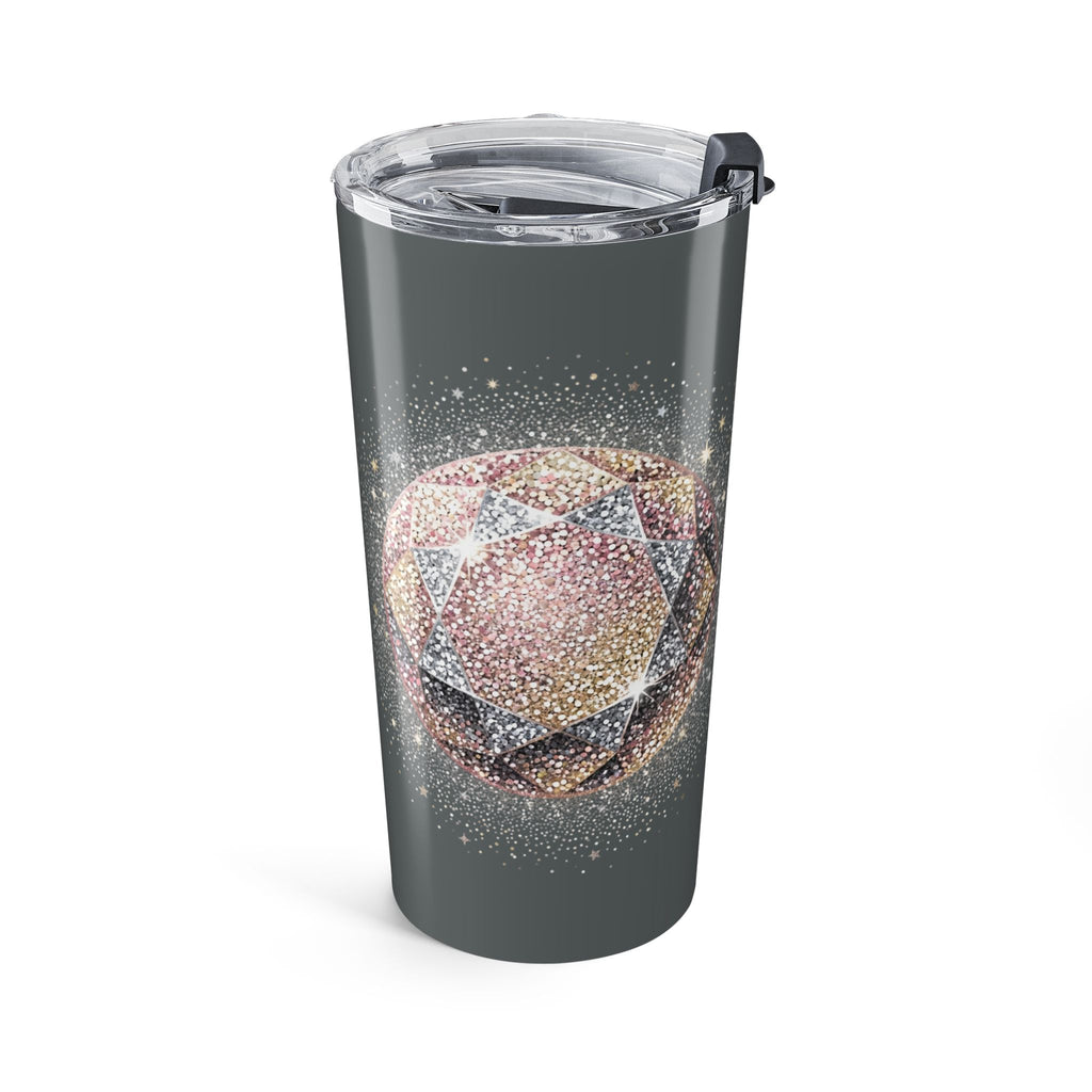 Glittery Dark Grey Tumbler 20oz