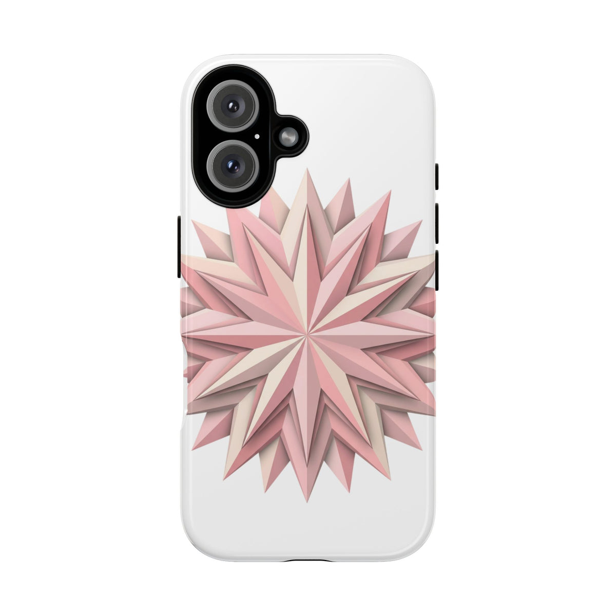 Pink Geometric Star Phone Case — Tough Protective iPhone Cover