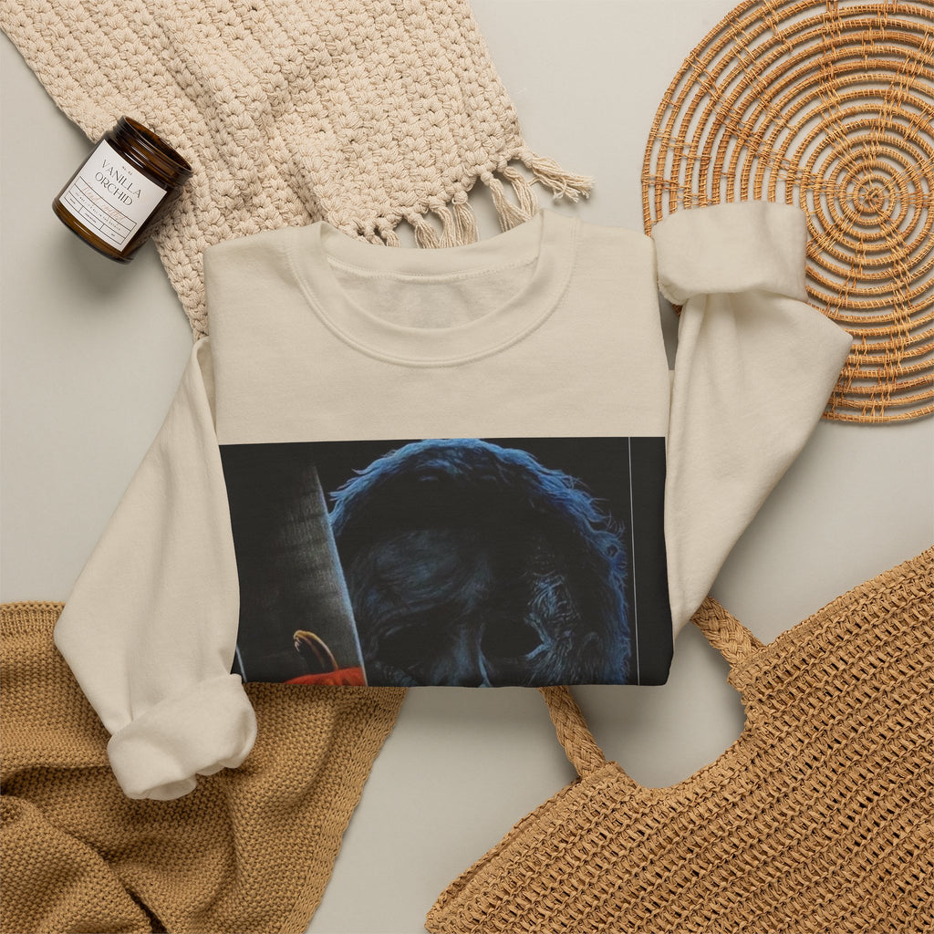 Halloween Thriller Crewneck Sweatshirt — Michael Myers & Jack-O'-Lantern Graphic